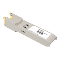 Prise chaude Durable Hautement Compatible 30 mètres Plug & Play 1G 10GBase-T RJ45 SFP Module 10G Cuivre Ethernet Émetteur-Récepteur Or Contact