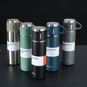 Meilleures ventes en amérique, boîte cadeau créative personnalisée en acier inoxydable, flacon sous vide, bouteille Thermos, flacon sous vide avec 2 tasses, <span class=keywords><strong>2022</strong></span> - Product Image 6