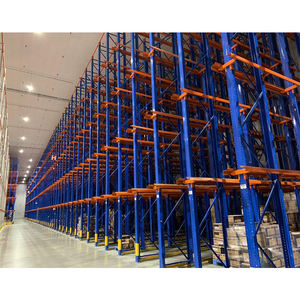 מערכת מדפים בצפיפות גבוהה, מדפי אחסון תעשייתיים למחסנים עבור משטחים כבדים, מדפי פלדה חוסכי מקום - Product Image 6