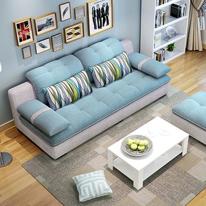 Sofá Moderno de Tres Plazas de Diseño Nórdico Contemporáneo para Sala de Estar, Tapizado en Tela a Precio Económico - Product Image 2