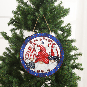 Wholesale New Wooden <b>Hanging</b> Garland Red White and Blue Letters Door <b>Hanging</b> Welcome <b>House</b> <b>Sign</b> Independence Day USA - Product Image 4