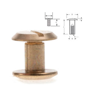 Venta al por mayor A2 A4 Acero inoxidable cabeza avellanada plana perno sexual poste de encuadernación remache barril macho y hembra tornillo Chicago - Product Image 5