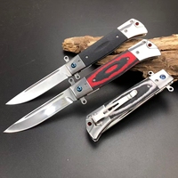 Couteau pliant multifonctionnel de poche pour l'extérieur, personnalisable OEM, avec manche en G10 pour le camping