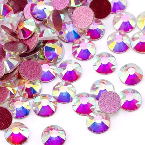Cristal <span class=keywords><strong>Strass</strong></span> Cross Border Verre Dos Plat <span class=keywords><strong>Diamant</strong></span> Vêtements Accessoires Ongles Ronds <span class=keywords><strong>Diamant</strong></span> DIY Boucles D'oreilles Sac Bâton <span class=keywords><strong>Diamant</strong></span> - Product Image 2