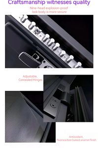 Chất lượng cao biệt thự sang trọng lối vào cửa trước thiết kế nhôm hiện đại với an ninh chống trộm cho căn hộ và khách sạn - Product Image 5