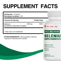 Capsules de sélénium, complexe de sélénium glycinate 200 mcg, haute absorption, formulé par des médecins, soutien pour la santé immunitaire et de la thyroïde