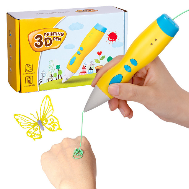 High-End Safety Educational Toys PCL Low Temperature Professional 3d Printing Pen for Kids with PCL Filament