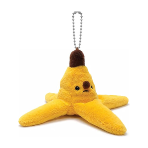 Porte-clés pendentif <span class=keywords><strong>banane</strong></span> en peluche jaune à expression mignonne, doux et de qualité supérieure, en forme de peau de <span class=keywords><strong>banane</strong></span>, 6 pouces, pour sac et clés - Product Image 1