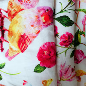 120GSM 100% Чистейшая льняная ткань, изготовленная на заказ Печать льняной ткани для одежды и подушка - Product Image 3