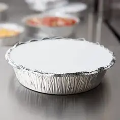Feuille d'aluminium jetable 230x33mm plateau à emporter moules à pizza jetables de 9 pouces récipients ronds plats en aluminium
