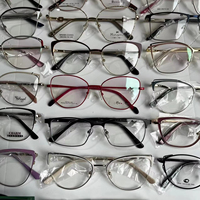 2025 Nouveauté Déstockage Montures de Lunettes Métal Homme Femme Oeil de Chat Montures Optiques