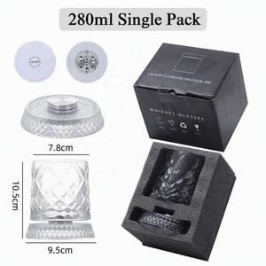 Tasse rotative à 360 degrés avec axe de rotation, en <span class=keywords><strong>verre</strong></span> ambré, pour la maison et le bureau, sensible et brillante, vente en gros - Product Image 2
