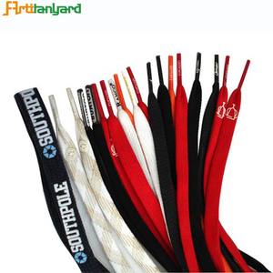 Fabbricazione Commercio All'ingrosso Sveglio di Modo di Disegno Il Proprio Premio multi colorato Poliestere Riciclare Piatto Elastico Lacci delle scarpe - Product Image 6