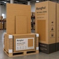 Panel Dinding Interior SPC Motif Kayu, Papan Dekoratif untuk Pelapis Dinding Bangunan Hunian dan Komersial serta Desain Interior