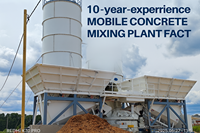 Centrale à béton entièrement personnalisée mobile prête à l'emploi Centrale à béton de type lot à mélange sec humide