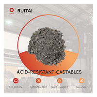 Béton réfractaire résistant aux acides, coulable, avec service de découpe, haute résistance et construction facile pour les cheminées des centrales électriques
