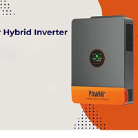 Onduleur solaire monophasé PowMr 6,2 kW 220/230 Vca 48 V MPPT 120 A 150 A, connexion hybride au réseau, prise en charge parallèle, communication CAN