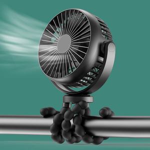 OEM 2000mAh大容量バッテリーUSB充電式屋外タコ型クリップオンミニファン - Product Image 2