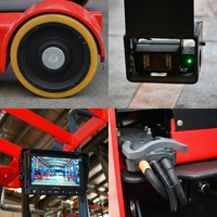 Chariot élévateur électrique sécurisé 1,5T 2T, capacité de levage 4,5M, hauteur de levage maximale, batterie lithium-ion, pneus pleins, chariot élévateur à fourche étroit