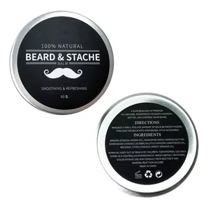beard oil hair wax Custom Color 30g 50g 60g 100g 120g 150g 200g 250g metal black cosmetic cream candle Aluminum Tin Can
