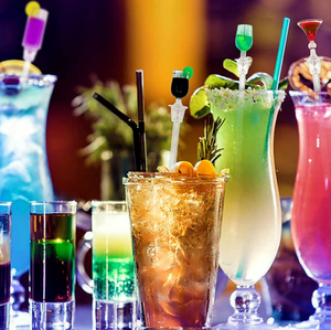 Cucchiaio Miscelatore per Cocktail in Acrilico Colorato, Agitatore per Bevande, Bastoncini per Mescolare Cocktail e Drink - Product Image 6