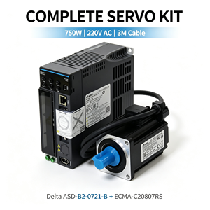 Kit de Accionamiento de Motor Servo Delta de 750w 220VAC Serie B2 Original ASD-B2, Accionamiento de Motor Servo AC Delta - Product Image 1
