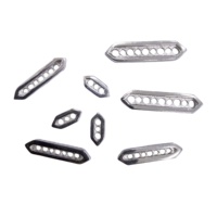 Entretoises rectangulaires en argent sterling 925 plaqué or 14 carats pour bracelets et colliers, fournitures de fabrication de bijoux DIY en gros