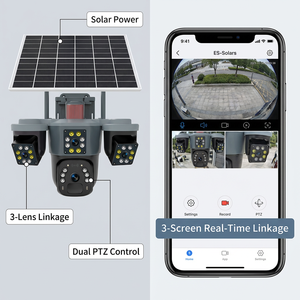 กล้องวงจรปิด Wistino AOV Solar Camera 4G LTE 3 เลนส์ เชื่อมต่อ 3 ระบบ บันทึกต่อเนื่อง 24/7 พร้อมจอภาพ 3 จอ ระบบติดตามมนุษย์ด้วย AI - Product Image 5