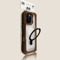 Étui robuste antichoc en métal magnétique pour iPhone 17 Air 16 15 14 13 12 Pro Max Plus avec support et protection d'objectif en verre