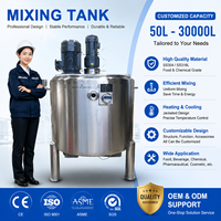 Cuve de mélange automatique en acier inoxydable 50 100 200 300 500 2000 3000 5000 1000 Litres Gallons