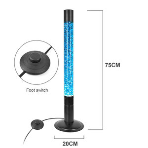 Wholesale Aluminum Body LED Light Kit Blue Red &amp; Green <strong>Battery</strong> <strong>Operated</strong> <strong>Floor</strong> Lava Glitter <strong>Lamp</strong> - Product Image 5