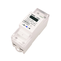 Passerelle Zigbee Tuya Monophasé 65A Rail DIN WIFI Compteur d'énergie intelligent Minuterie Moniteur Compteur kWh Wattmètre 110V 220V 50/60Hz