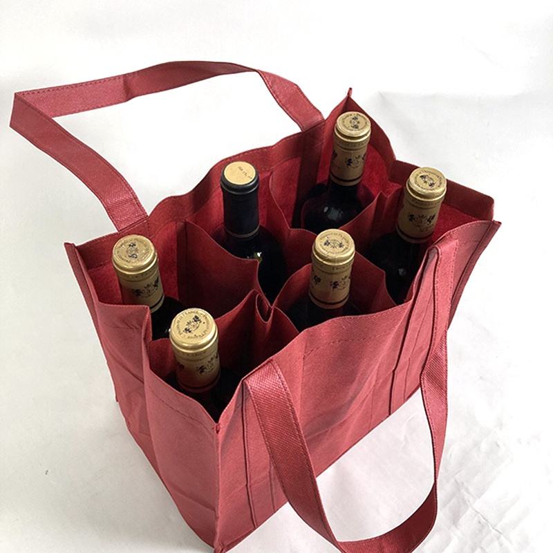 Customizable Wine Non-Woven Bags High Quality Reusable
