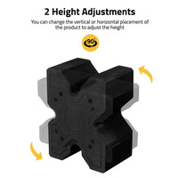 Bloc de support stabilisateur en mousse EVA en forme de X, 8,3x6,1x4,1 pouces, X-Block Rest, léger, antidérapant, universel, EDC, extérieur