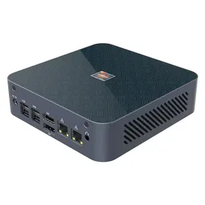 كمبيوتر شخصي صغير محمول عالي الجودة من MOREFINE طراز AMD Ryzen5 5625U ثماني النواة كمبيوتر مكتبي للألعاب والأعمال مع شبكة محلية 2.5 جيجا HDMI