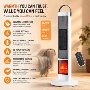 Chauffage Cube PTC en Carbone à 360° pour Bureau 2000W 2 Modes Réflexion de Chaleur Miroir Protection Anti-Chute Silencieux Économie d'Énergie US - Product Image 4