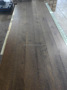 Parquet en bois d'ingénierie <span class=keywords><strong>Chêne</strong></span> européen <span class=keywords><strong>blanc</strong></span> Marque ronde sciée Parquet droit brossé Parquet rustique en bois multicouche - Product Image 2
