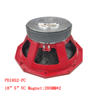 Haut-parleur extérieur alimenté 3000Watt 5''Voice Coil 18 pouces Subwoofer.