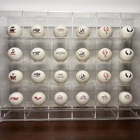 Support de présentation pour balles de tennis de table, collection Yo-yo, boîte de rangement transparente anti-poussière, moderne et minimaliste, présentoir pour balles de golf