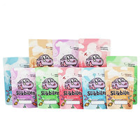 Sachet d'emballage Mylar vertical personnalisé avec fermeture éclair, refermable, pour le stockage et l'emballage de noix, bonbons, snacks et aliments, idéal pour la vente au détail