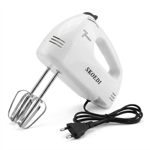 Batidora Eléctrica Portátil con Carcasa de Plástico OEM ODM, Cabezales Mezcladores de Acero Inoxidable y Ganchos para Amasar, para Cocina, Hogar y Viajes - Product Image 2