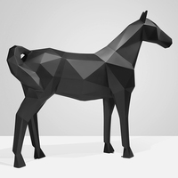 Vente en gros d'accessoires d'événement de haute qualité Grandes sculptures de chevaux Statues de chevaux grandeur nature en fibre de verre en résine à vendre