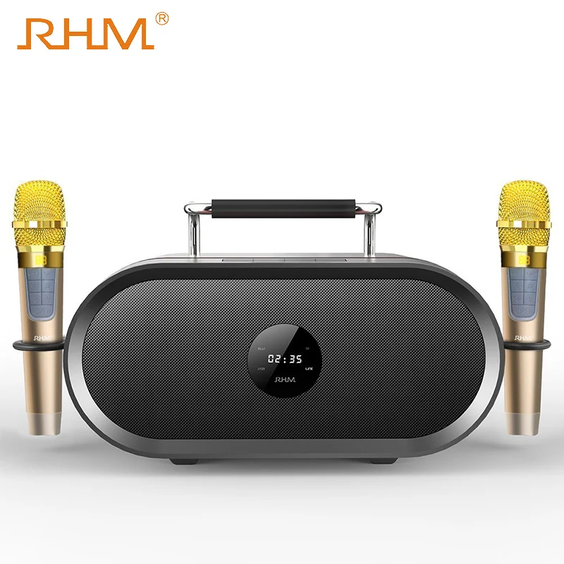 RHM-K666 ポータブル　Bluetooth スピーカー　カラオケ　皇馬 Amazon.com: RHM K666 Karaoke Machine with Rich & Deep Bass