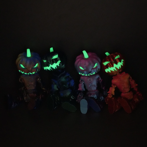 Lampe de nuit en forme de démon citrouille imprimée en 3D, cadeau d'Halloween, décoration animaux et dinosaures - Product Image 5