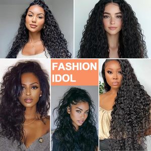 Extensions de cheveux humains au crochet effet plume pour femmes noires, boucles ondulées, style polyvalent, <span class=keywords><strong>noir</strong></span> naturel, pour tresses - Product Image 6