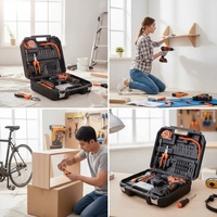 Ensemble de perceuses 35 pièces avec tournevis, alimentation au lithium domestique 12V/21V, emballage rigide avec assurance commerciale