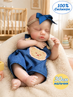 Großhandel Lebensechte 13 Zoll Mädchen-Babypuppen aus Vollsilikon Realistische Platin-Reborn-Puppen