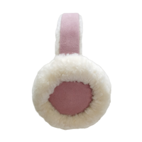 Échantillon de cache-oreilles unisexe chauds et doux en véritable fourrure de mouton, en laine naturelle, pour l'hiver, vente en gros, fourrure de mouton véritable