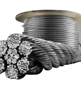 10毫米中国冷镦普通碳合金7x37未镀锌钢丝绳价格定制任意长度钢丝绳