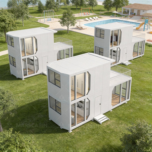 Casa Cápsula Modular de 2 Pisos, Alojamiento Moderno de Lujo para Resorts, <span class=keywords><strong>Habitaciones</strong></span> Cápsula Espaciales para <span class=keywords><strong>Hoteles</strong></span>, Soluciones para Proyectos - Product Image 1